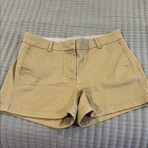 Jcrew Classic Tan Shorts, 4 inch, like new , size 6